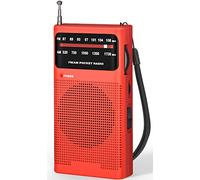 Tendak Mini Radio Portatil Pequeña, Transistores FM Am con Excelente Señal, de Bolsillo, Funciona con AA Pilas (no Incluidas)