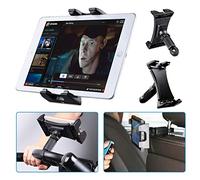 Tendak Soporte de Bicicleta estática para Tablet, portátil Reposacabezas Caminadora Ejercicio Gimnasio Manillar Micrófono Soporte 360° Ajustable para iPad Pro, iPad Mini 4.7-12.9" Tabletas Teléfono