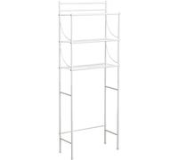 Tendance - Armario metálico de 3 estantes para inodoros - Blanco