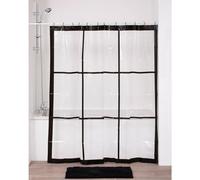 Tendance - Cortina de Ducha 180x180cm Transparente Estampada - Neo Retro - Baño Cortinas