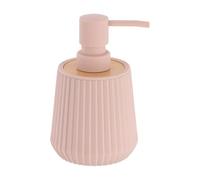 Tendance - Dosificador de jabón abs/as Efecto Caucho y bambú 250 ml - Blush
