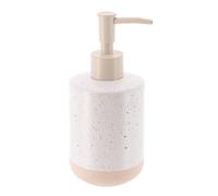 Tendance - Dosificador de jabón con gres Moteado y Base cruda 330ml- Beige Blanco