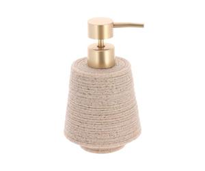 Tendance - Dosificador de jabón de poliresina 300ml Efecto Arena - Natural