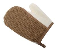 Tendance - Guante de masaje corporal exfoliante cáñamo bambú - crema oscura natural