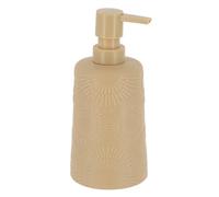 Tendance - Jabonera gres Redonda 430 ml espirales étnicas - Beige