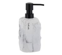 Tendance - Jabonera Paola de poliresina Cuadrada Efecto Piedra 400 ml - mármol