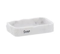 Tendance - Jabonera Paola de poliresina Cuadrada Efecto Piedra - mármol