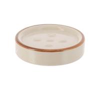 Tendance - Jabonera Redonda en gres - Beige