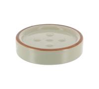 Tendance - Jabonera Redonda en gres - Verde Salvia