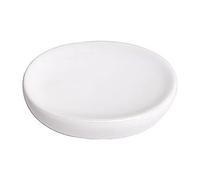 TENDANCE liso Jabonera oval hecha en dolomite blanca, 12,5x9,5x3 cm
