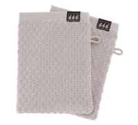 Tendance - Lote de 2 franelas 15x21cm 100% algodón damero - Gris