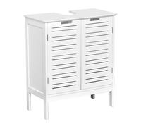 Tendance - Miami Lavado Mesa Estructura + Puertas MDF, Madera, Blanco, 60 x 30 x 60 cm