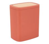Tendance - Papelera abs Caucho + PVC bambú 5l - Terracota