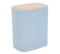 Tendance - Papelera abs + PVC bambú 5l - Azul Claro
