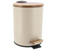 Tendance - Papelera de Metal Acacia 2,5l - Beige Acacia