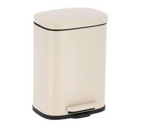 Tendance - Papelera Rectangular metálica de 5l con Freno de caída accionado por Pedal - Grege