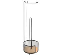 Tendance - Portarrollos y Reserva de Metal y bambú - bambú Negro