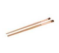 Tendance - Set de 2 Pinceles de Madera y Nylon para Sombra de Ojos - Natural