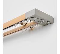 Tende Imitazione Scatola Bastone Soffitto Alluminio per Tende Divisore Stanze en Legno PVC Diseño Elegante per Interni (Color: C2)