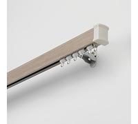 Tende in PVC Imitazione con Scatola Bastone per Tende in Alluminio per Soffitto Impiallacciatura in Legno Divisore Stanze (Color: D1)