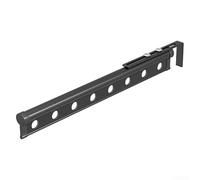 Tendedero ajustable para ropa de balcón, colgador de metal de un solo polo, diseño telescópico expandible, ahorro de espacio, estructura resistente al viento, gris, se adapta a 41-50 cm para radiador