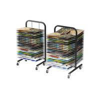 Tendedero apilable for pinturas, con ruedas, multiusos, for pintar, con estantes extraíbles, ideal for estudios de arte y escuelas.(26-Layer)