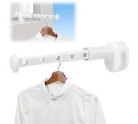 Tendedero Balcón, Mini Secador de Ropa de Pared Extensible con 5 Agujeros, Caballo de Ropa Pequeño Gancho de Ropa Adecuado para Viajes al Aire Libre Camping Hotel