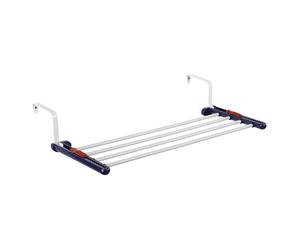 Tendedero colgante Quartett 20 (L x An: 25 x 57 cm, Blanco / Azul)