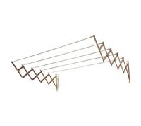 Tendedero de pared extensible (Longitud cuerda de tender: 7 m, Ancho: 140 cm, Blanco)