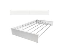foxydry Hide, tendedero de Pared, Plegable, Ahorra Espacio, 101 cm | de acero, retráctil, plegable, ahorra espacio, para interior y exterior cubierto, soporta 25 kg, blanco