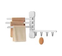 Tendedero de Ropa Antideslizante Giratorio Plegable con 16 Pinzas | Tendedero de pared portátil Para Hogar Baño Ducha Residencia Viaje Ropa Interior Calcetines Sujetador Cepillo