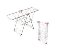 Tendedero de Ropa con Pinzas para Calcetines, de aleación de Aluminio con diseño de alas de Gaviota, Plegable para un fácil Almacenamiento, tendedero Plegable para Interiores y Exteriores.