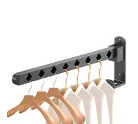 Tendedero De Ropa Montado En La Pared, Perchero Soporte De Pared | Perchas plegables Estante de secado de pared - Tendedero montado en la pared que ahorra espacio, perchas plegables para baño, balcón