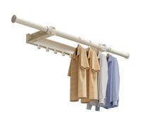 Tendedero de ropa,Wastrekker Montado en Pared Extensible,Pesadamente CargableToalla de tendedero Estándar para Sala Puerta Gabinete Pared Exterior Balcón Ropa - Adecuado Para Interior En
