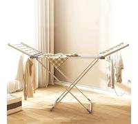 Tendedero eléctrico de ropa, portátil, plegable, con 20 barras, temperatura constante para un secado eficiente y fácil almacenamiento