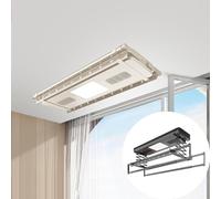 Tendedero eléctrico de techo con mando a distancia, multifunción, ahorro de espacio, sistema de elevación automático para uso doméstico