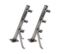 Cofan Tendedero Fijo de Pared con Forma de escuadra de Dos Piezas | Cada Pieza Incluye 3 poleas | Fabricado en Acero Inoxidable AISI 304 | Medidas: 36,5 x 9,5 cm