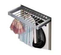 Tendedero Invisible For Lavadora, Perchero Extraíble For Pantalones, Percha Retráctil De Aleación De Aluminio, For Guardarropa Y Lavandería.(66-76cm)