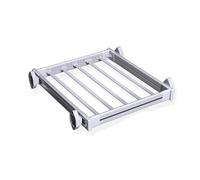 Tendedero Invisible For Lavadora, Perchero Retráctil Tipo Cajón For Pantalones, Percha Extraíble De Aleación De Aluminio For Balcón(White,45-60cm)