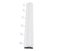 Tendedero Invisible Montado en la Pared con Ganchos, Toallero Retráctil sin Perforaciones para Ropa Interior de Calcetines, Fácil Instalación, Material de Aluminio Espacial (White)