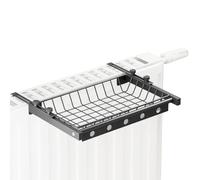 Tendedero para Balcón/Radiador/Pared, Tendedero Extensible de Metal, Tenderetes de Ropa,Clothes Drying Rack con Red metálica Ajustable, sin Agujeros, para balcón (26-36 cm)
