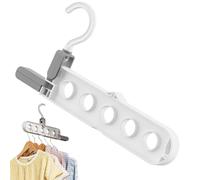 Tendedero para ropa de pared, soporte de pared para percha plegable, escurridores retráctiles de 5 agujeros, tendedero plegable, organizador de armario que ahorra espacio, perchas de viaje para el