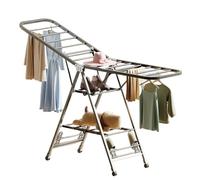 Tendedero Plegable 3 Niveles, Tendedero Multifuncional con Polea Oculta Fácil Plegado Tendedero Independiente Alta Resistencia para Balcón o Dormitorio