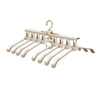 Tendedero plegable compacto y portátil, diseño ligero, simple y eficiente para cualquier lugar, color beige, perfecto para espacios pequeños y viajes.