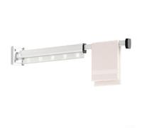 Tendedero plegable extensible que ahorra espacio, colgador de lavandería montado en la pared del metal para uso interior del balcón (B)