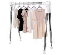 Tendedero plegable - Percha de acero inoxidable, soporte para ropa telescópica, soporte para ropa con marco extensible ajustable | Solución de organización versátil para apartamentos