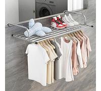 Tendedero Plegable Retráctil Plegable Ropa, Tendedero Montado En La Pared, Tendedero De Ropa De Acero Inoxidable, Tendedero De Ropa para Balcón, para Zapatos, Calcetines, Toallas,