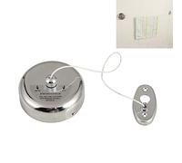 Tendedero Retráctil, Cuerda de Secado Ajustable de Acero Inoxidable con Cable de 2,8m, Secadora de Ropa con Capacidad de Peso de 22 Libras para Pisos Hoteles Baños Balcones Caravanas