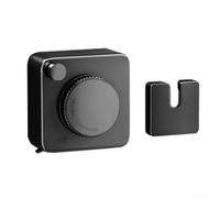 Tendedero retráctil invisible para uso en interiores y exteriores, no requiere taladrar, cuerda de alambre de acero inoxidable, tendedero para baño, balcón, ahorro de espacio (A negro)
