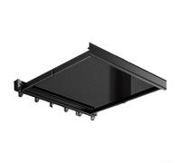 Tendedero retráctil para balcón y riel, red de secado plegable de aleación de aluminio con malla gruesa, diseño que ahorra espacio para el hogar (negro)